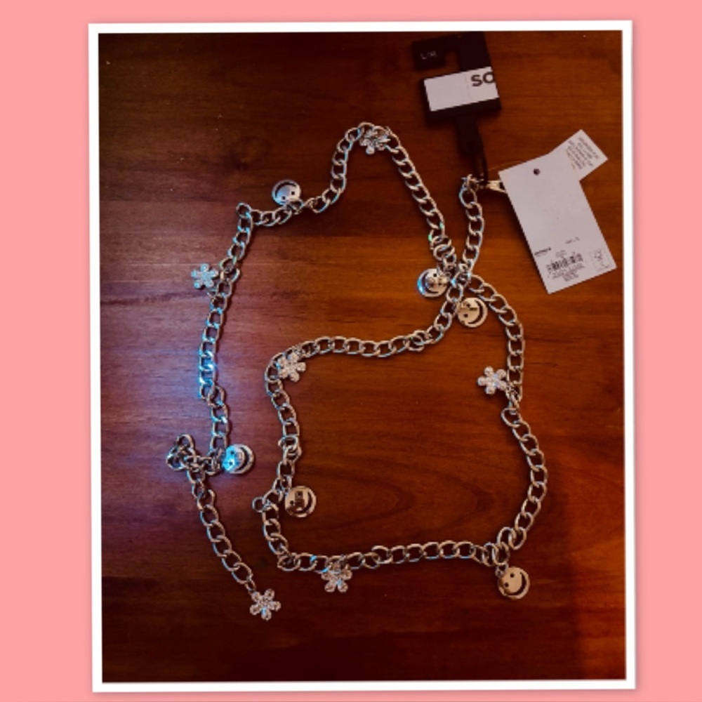 Silver Fashion Chain Belt - Child - Size L/XL